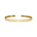 Engravable Bangle Cuff Bracelet — Personalized Minimalist Metal Bracelet for Women & Men