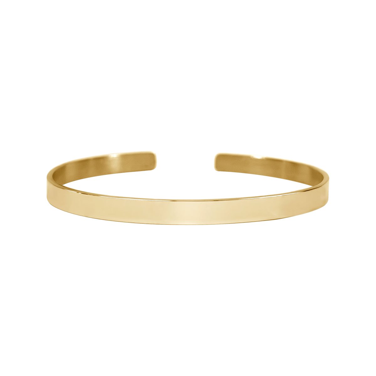Engravable Bangle Cuff Bracelet — Personalized Minimalist Metal Bracelet for Women & Men