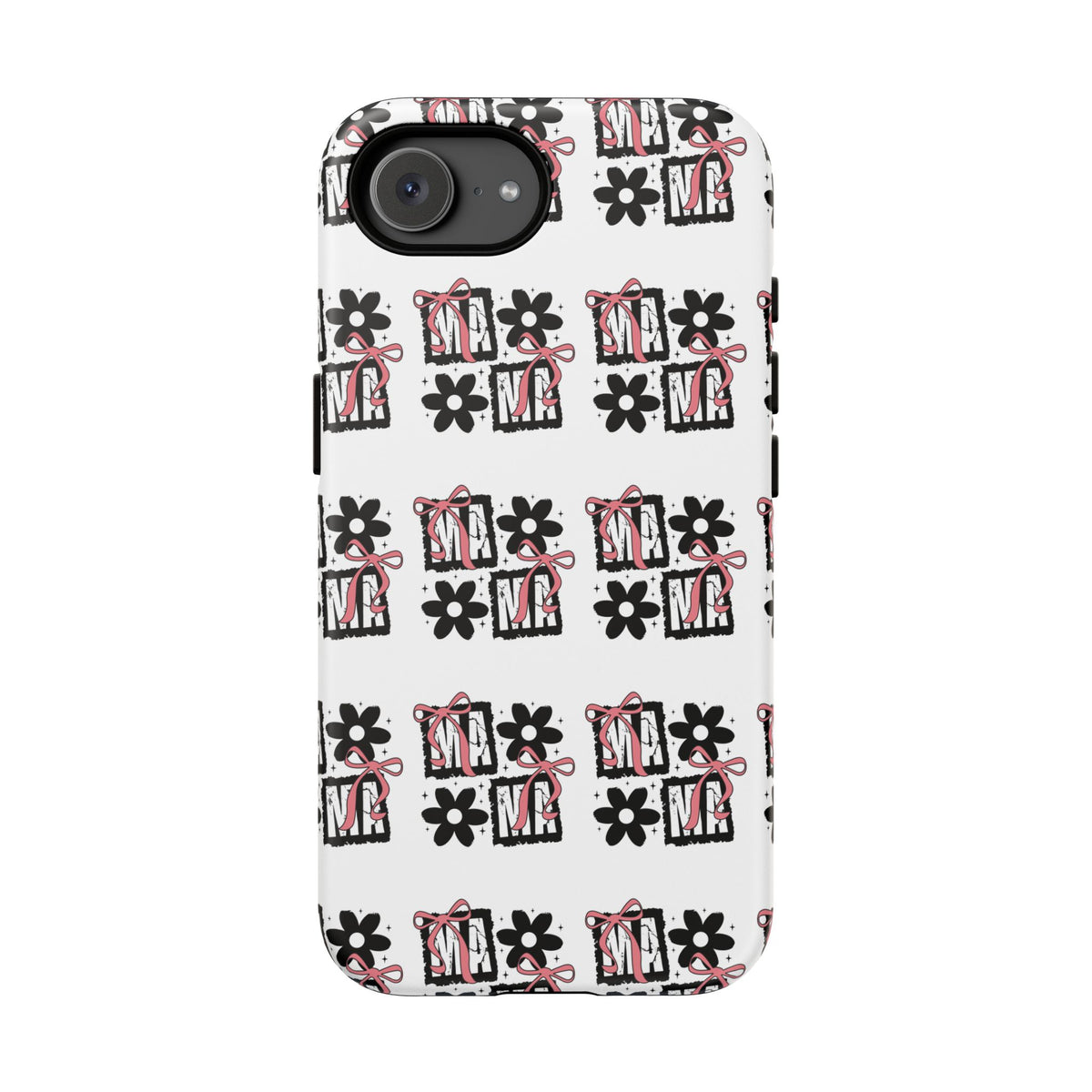 Patterned Tough Phone Case – Floral Gift Box Repeat Design
