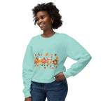 Autumn Friends Crewneck Sweatshirt — Cute Pumpkin, Leaf & Latte Fall Design