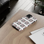 Patterned Tough Phone Case – Floral Gift Box Repeat Design