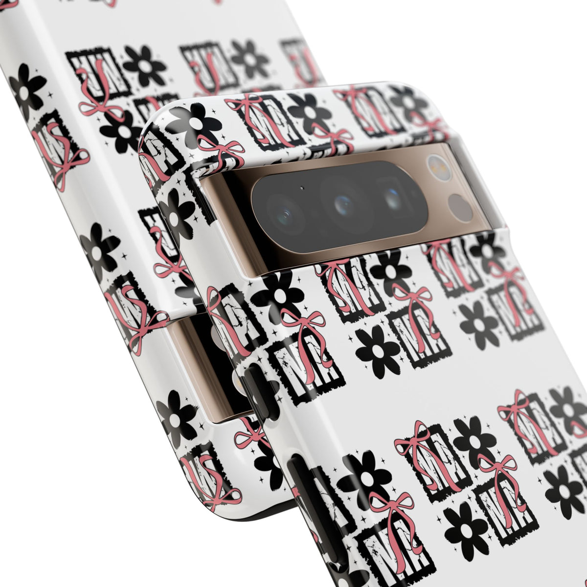 Patterned Tough Phone Case – Floral Gift Box Repeat Design