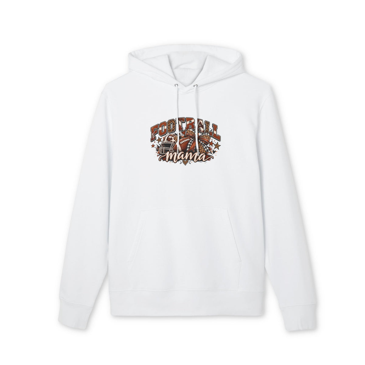Football Mama Hoodie – Retro Grunge Mom Sweatshirt for Game Day