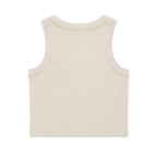 Crop Tank — Cute 'MAMA' Floral Graphic Ribbed Organic Tank Top