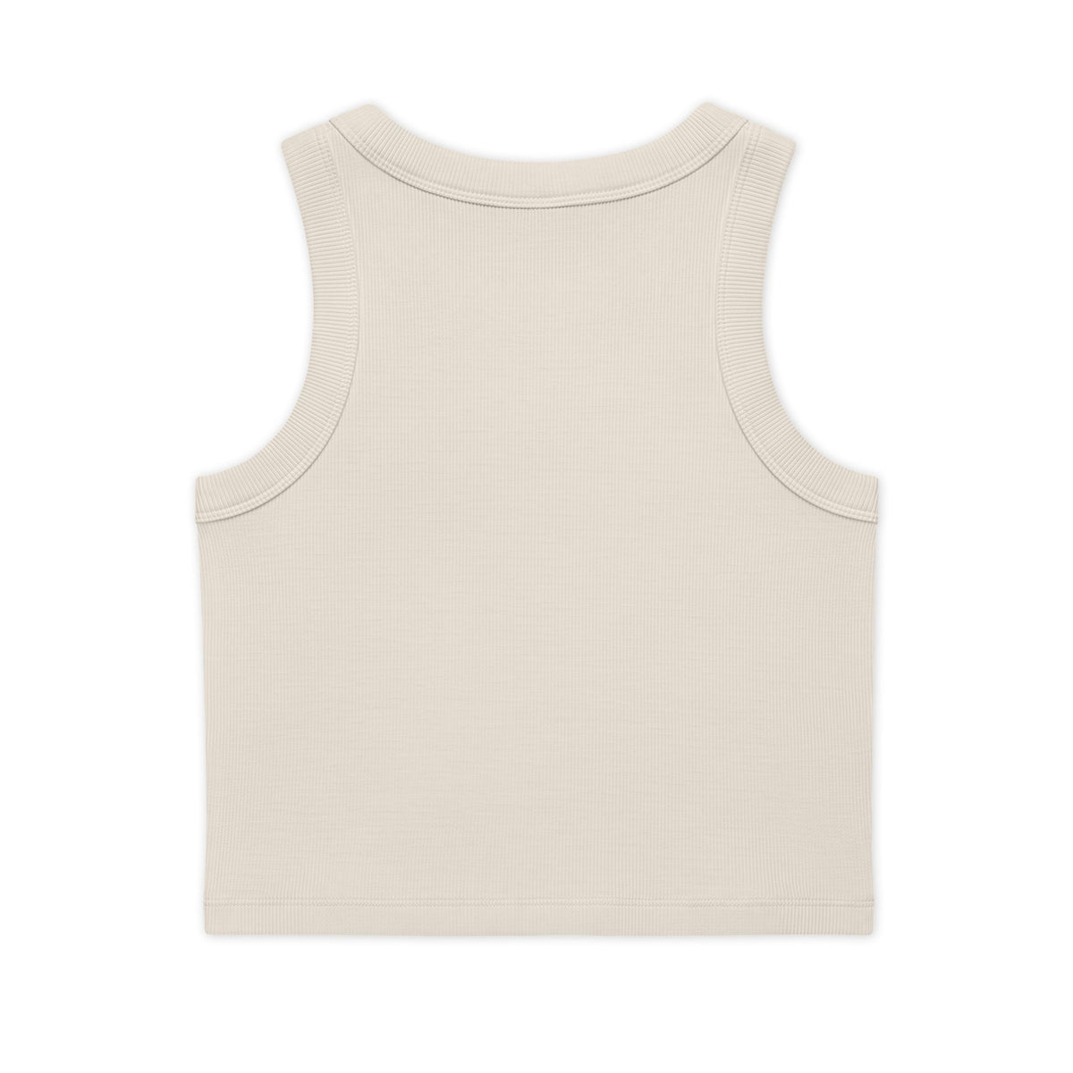 Crop Tank — Cute 'MAMA' Floral Graphic Ribbed Organic Tank Top