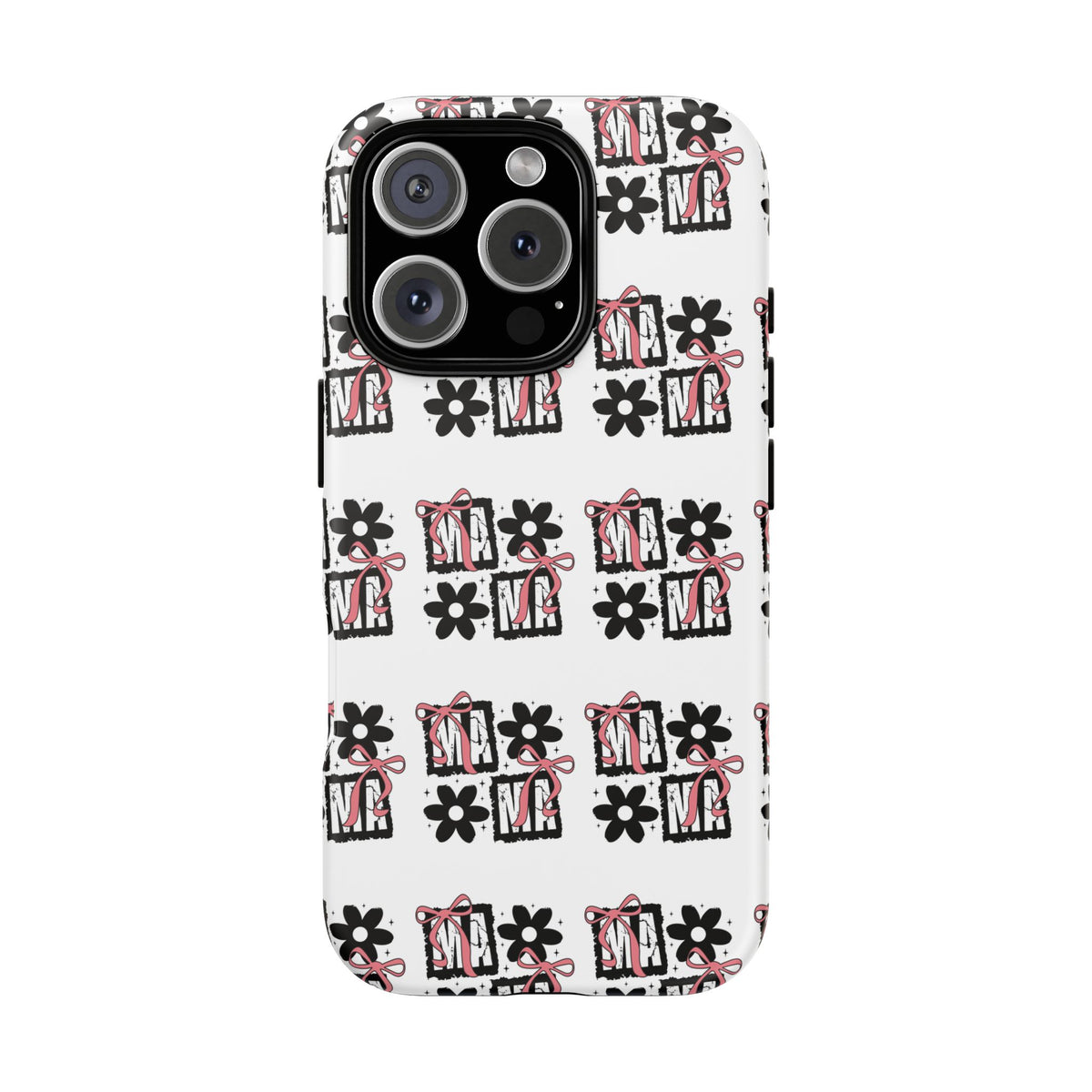 Patterned Tough Phone Case – Floral Gift Box Repeat Design