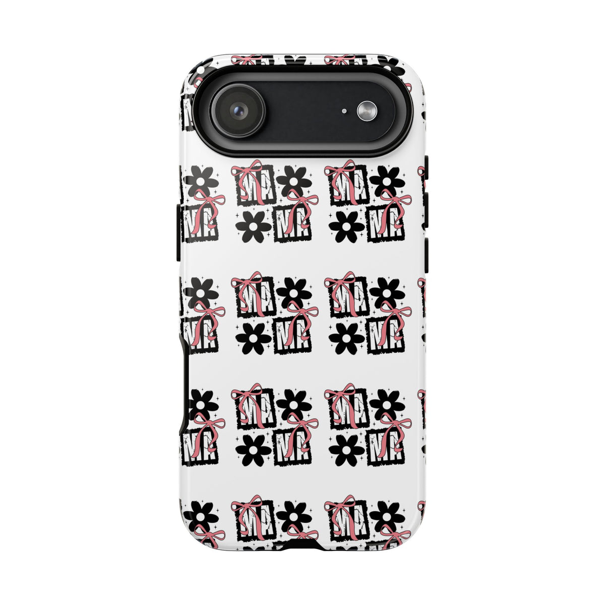 Patterned Tough Phone Case – Floral Gift Box Repeat Design