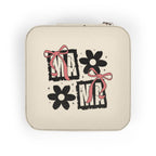 Compact Pink Jewelry Travel Case — Gift Box & Flower Design