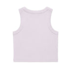 Crop Tank — Cute 'MAMA' Floral Graphic Ribbed Organic Tank Top
