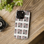 Patterned Tough Phone Case – Floral Gift Box Repeat Design