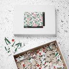 Holiday Berry Pattern Puzzle — Festive Botanical Jigsaw (110–1014 pcs)
