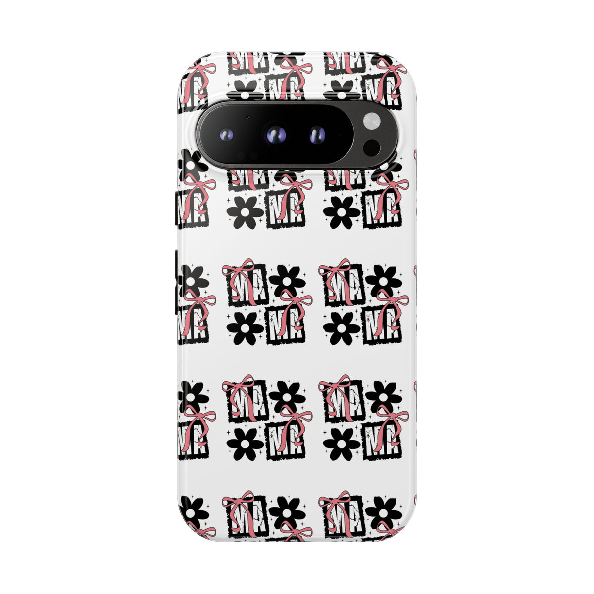 Patterned Tough Phone Case – Floral Gift Box Repeat Design