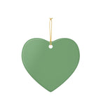 My First Christmas Ceramic Ornament – Baby's First Holiday Heart Decoration