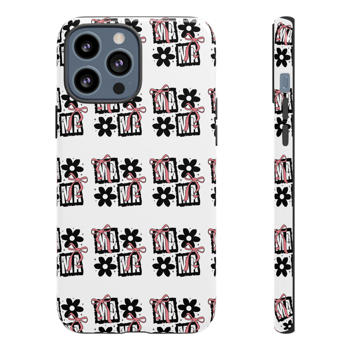 Patterned Tough Phone Case – Floral Gift Box Repeat Design