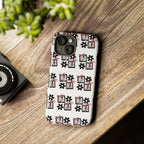 Patterned Tough Phone Case – Floral Gift Box Repeat Design