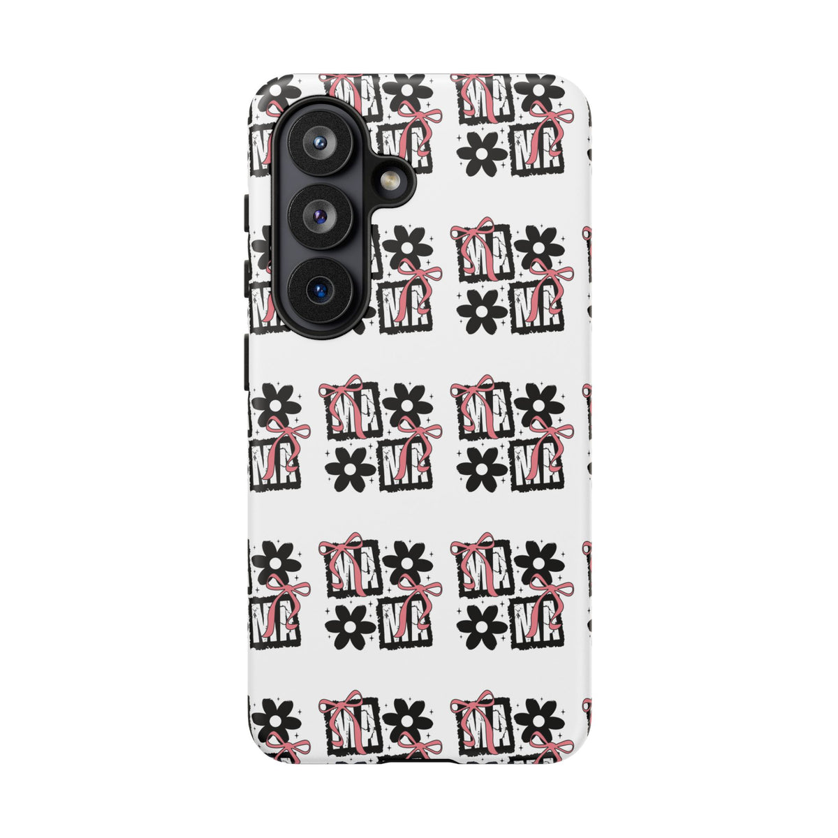 Patterned Tough Phone Case – Floral Gift Box Repeat Design