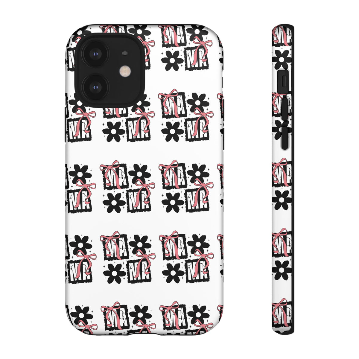 Patterned Tough Phone Case – Floral Gift Box Repeat Design