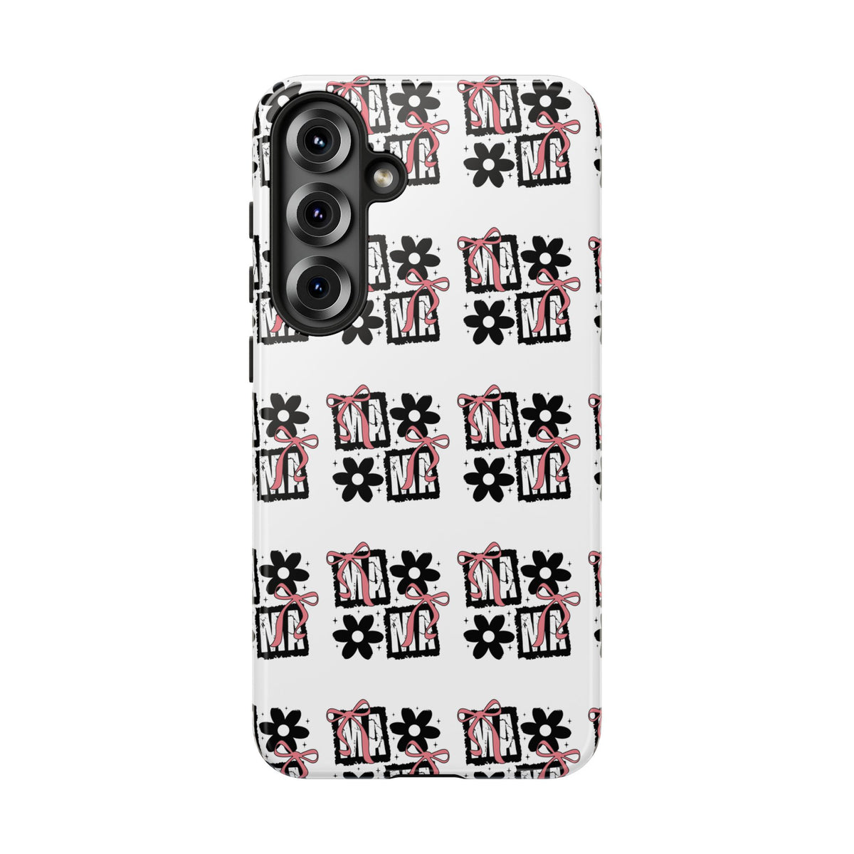 Patterned Tough Phone Case – Floral Gift Box Repeat Design