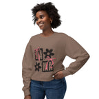 Mama Floral Crewneck Sweatshirt — Pink Bow & Flower Mom Design