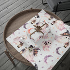 Ghostly Moon Wrapping Paper — Cute Halloween Gift Wrap with Pastel Ghosts & Lanterns