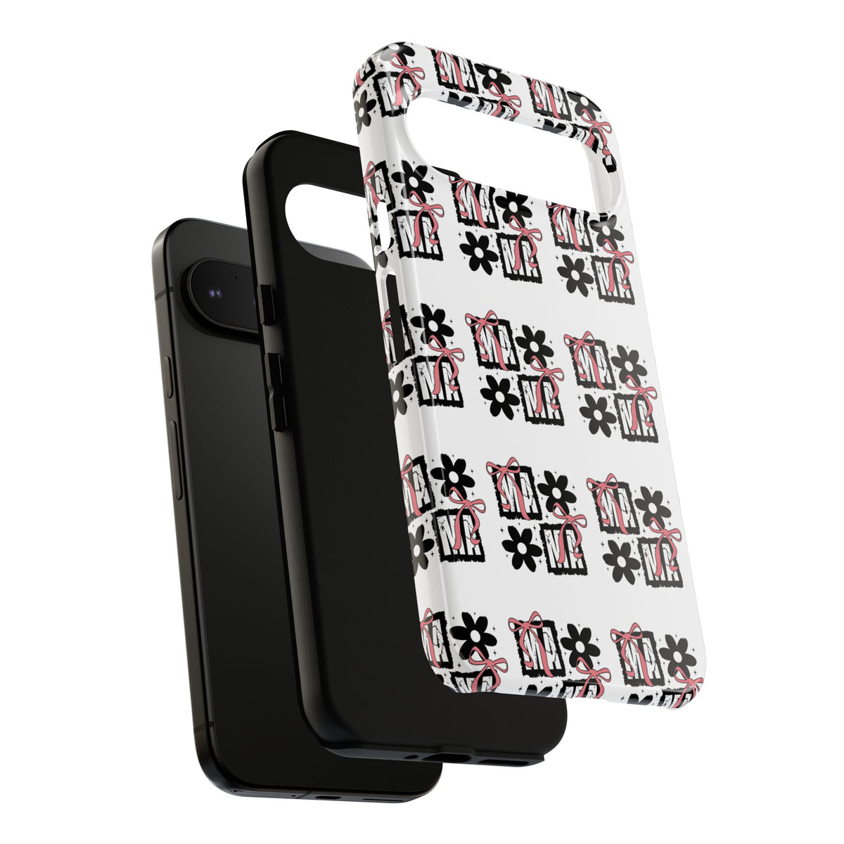 Patterned Tough Phone Case – Floral Gift Box Repeat Design