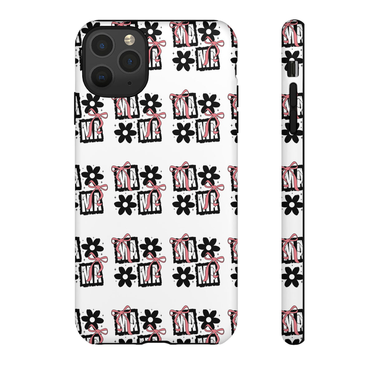 Patterned Tough Phone Case – Floral Gift Box Repeat Design