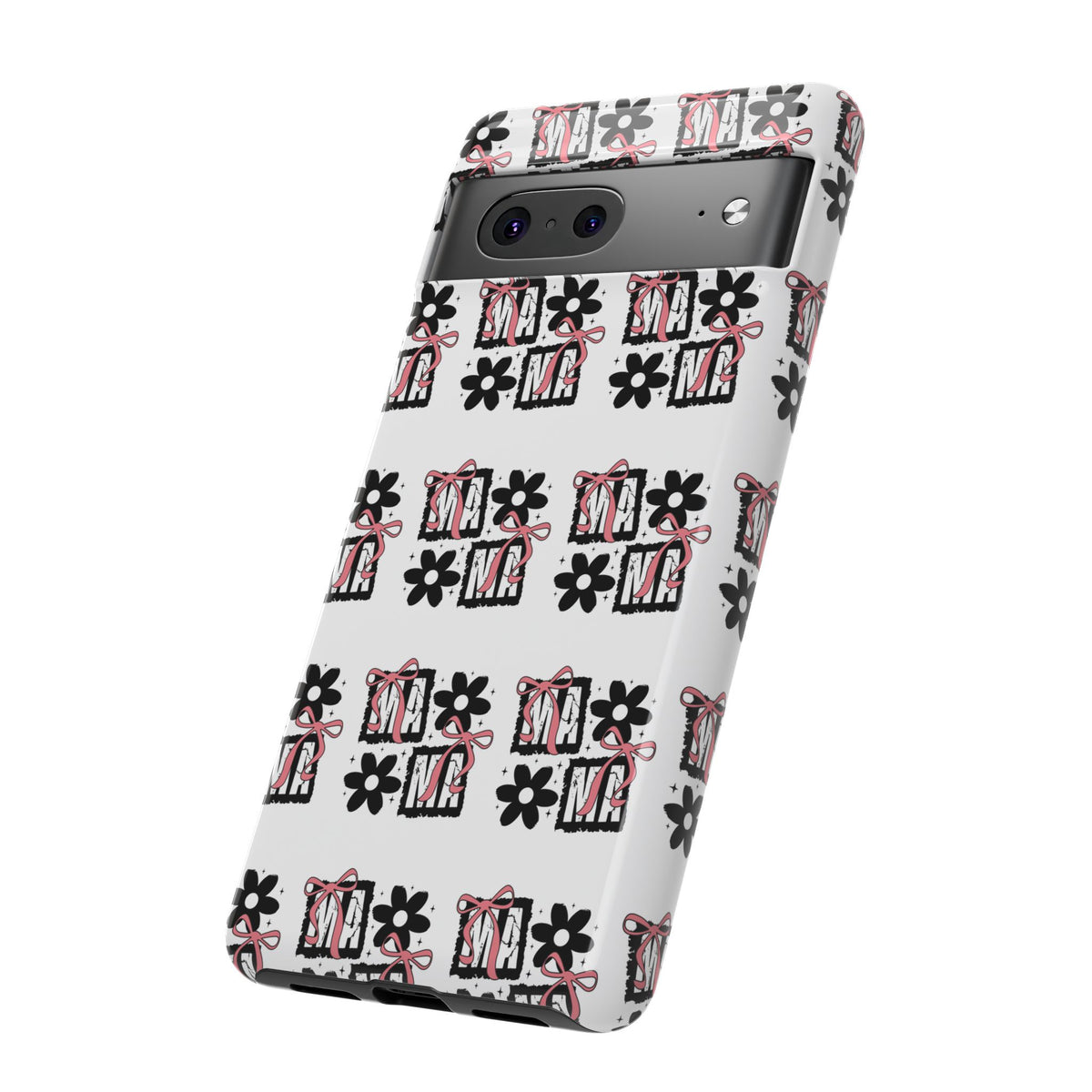 Patterned Tough Phone Case – Floral Gift Box Repeat Design