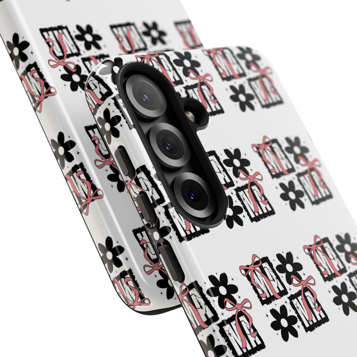 Patterned Tough Phone Case – Floral Gift Box Repeat Design