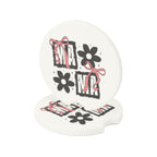 Soapstone Car Coaster — Retro Floral Gift Boxes Design