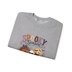 Spooky Season Crewneck Sweatshirt — Ghosts & Pumpkins Halloween Pullover