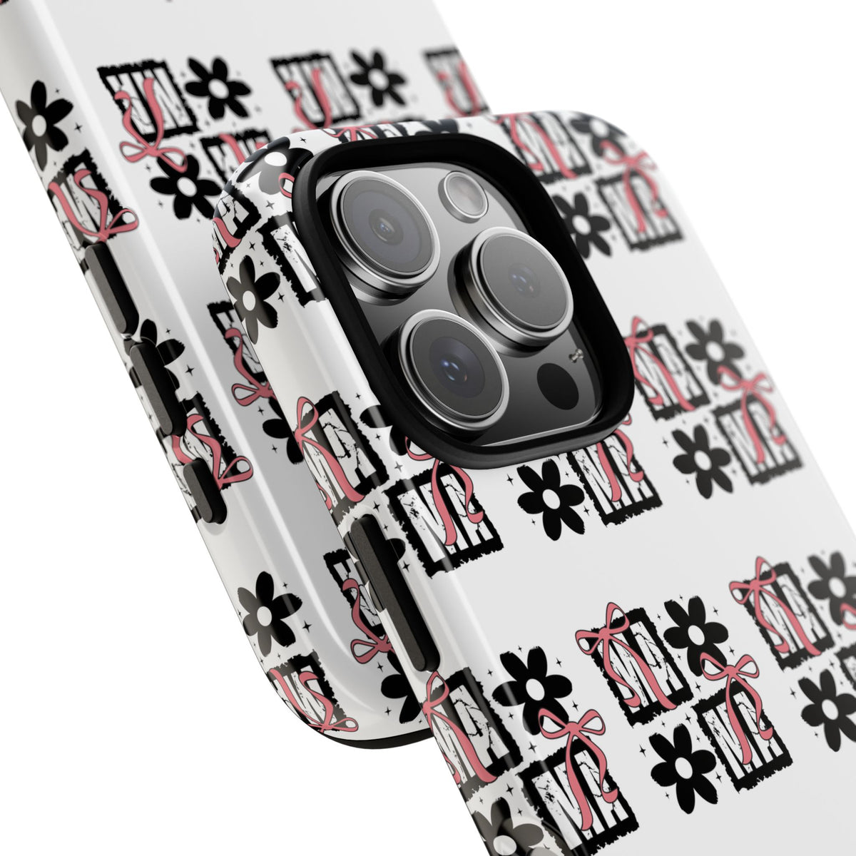 Patterned Tough Phone Case – Floral Gift Box Repeat Design