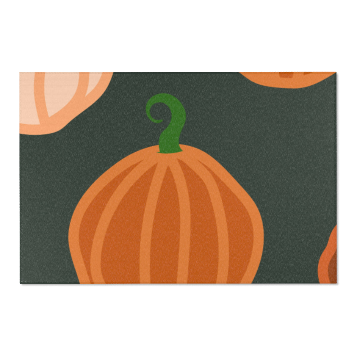 Pumpkin Pattern Area Rug – Fall Harvest Decorative Accent Rug