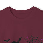 Nurse Halloween Long Sleeve Tee — Cute Spooky Skeleton, Pumpkin & Spiderweb Graphic