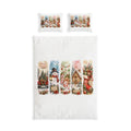 Christmas Cotton Bed Set — Festive Snowman & Gingerbread Holiday Bedding