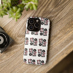 Patterned Tough Phone Case – Floral Gift Box Repeat Design