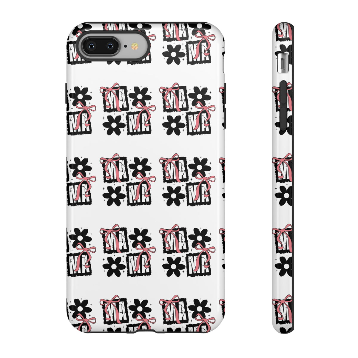 Patterned Tough Phone Case – Floral Gift Box Repeat Design