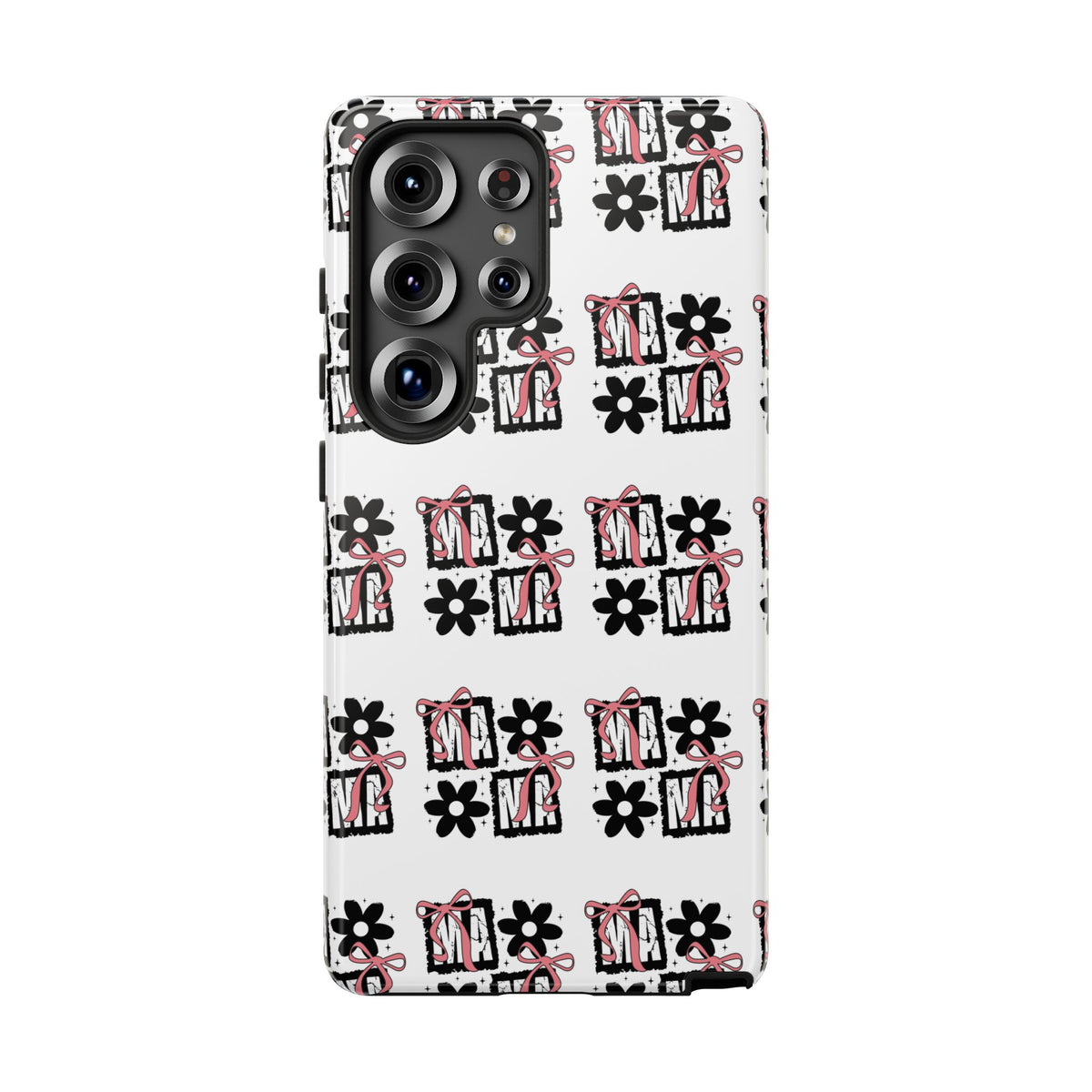 Patterned Tough Phone Case – Floral Gift Box Repeat Design