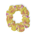 Kellsie's Hope  Scrunchie — Pink Roses & Handwritten Text Hair Tie