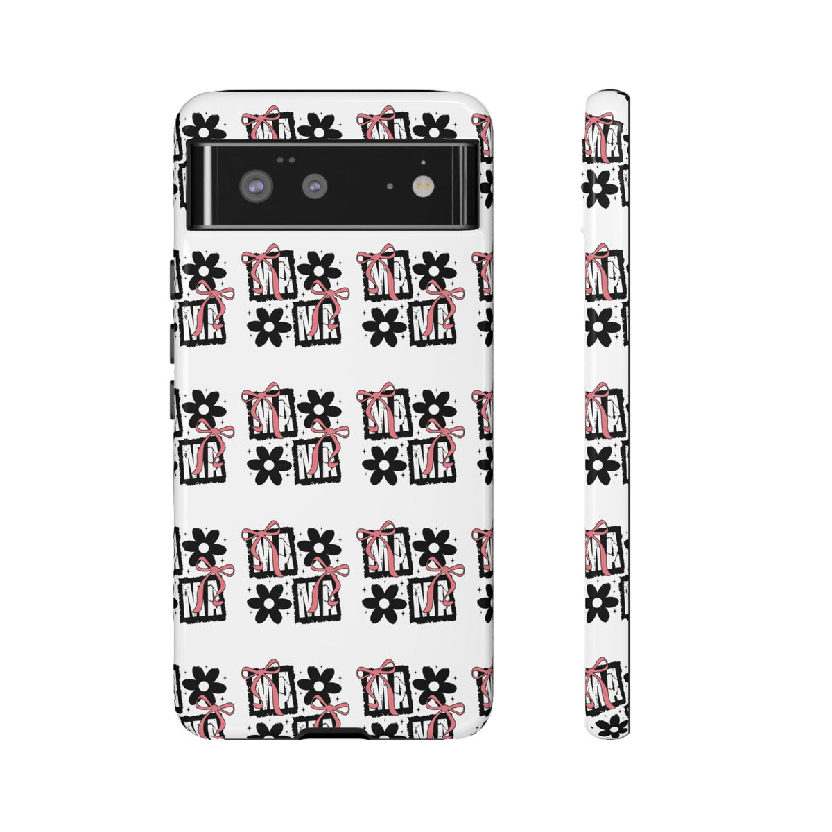 Patterned Tough Phone Case – Floral Gift Box Repeat Design