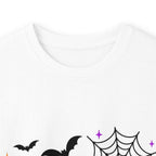 Nurse Halloween Long Sleeve Tee — Cute Spooky Skeleton, Pumpkin & Spiderweb Graphic
