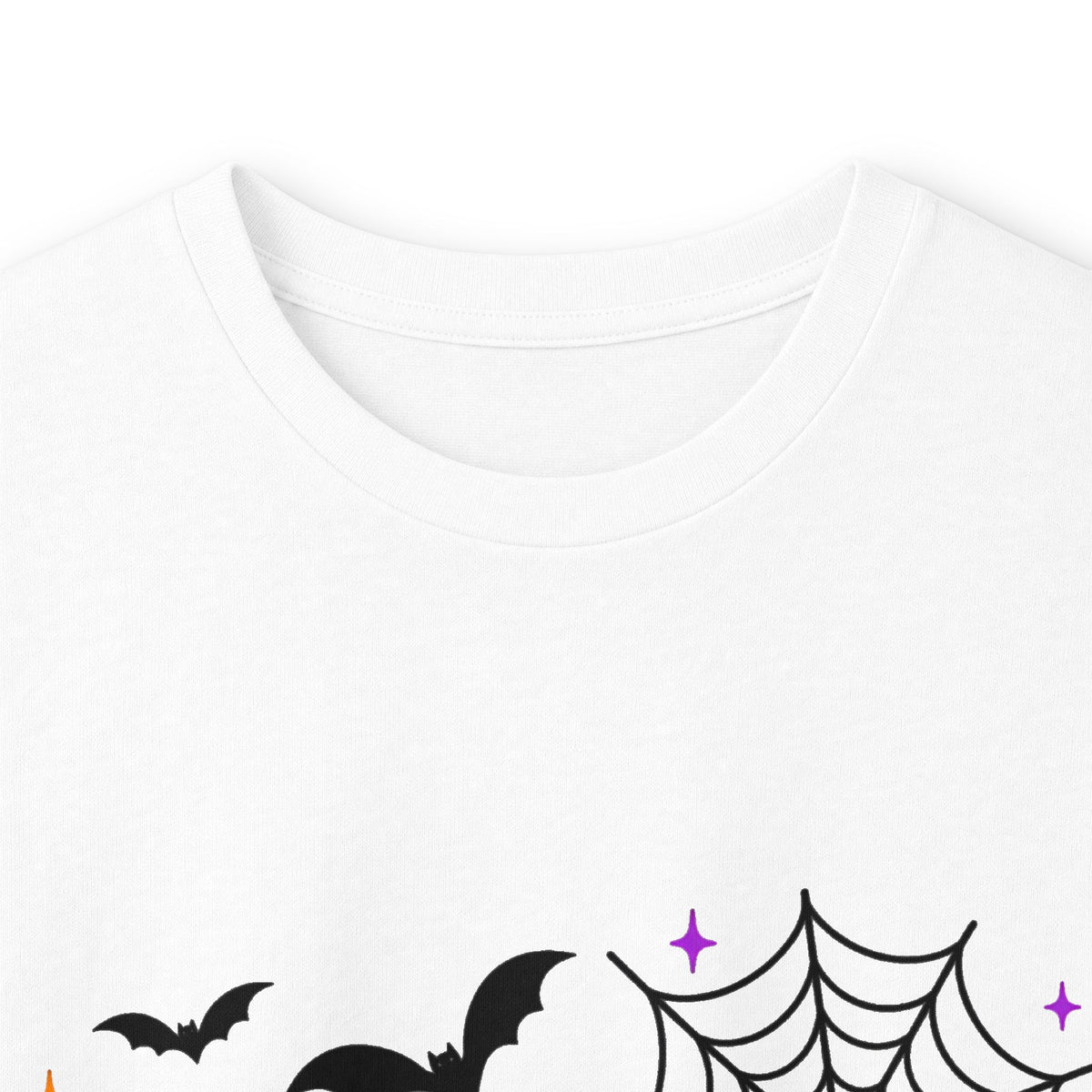 Nurse Halloween Long Sleeve Tee — Cute Spooky Skeleton, Pumpkin & Spiderweb Graphic