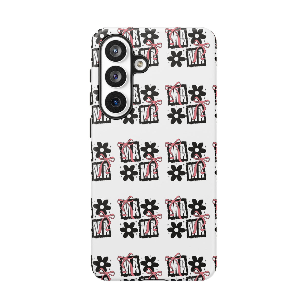 Patterned Tough Phone Case – Floral Gift Box Repeat Design