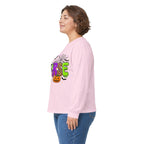 Nurse Halloween Long Sleeve Tee — Cute Spooky Skeleton, Pumpkin & Spiderweb Graphic