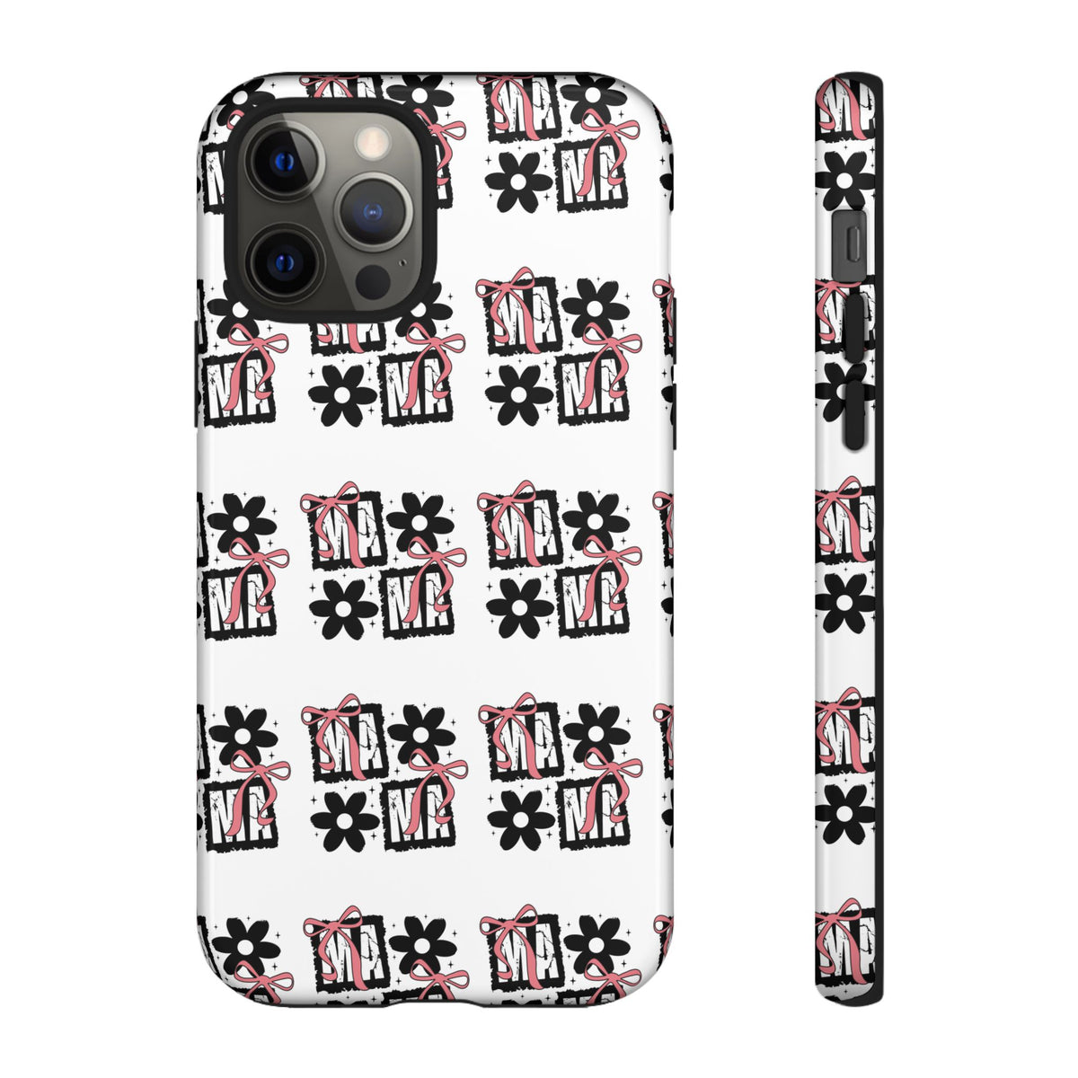 Patterned Tough Phone Case – Floral Gift Box Repeat Design