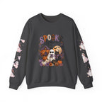 Spooky Season Crewneck Sweatshirt — Ghosts & Pumpkins Halloween Pullover