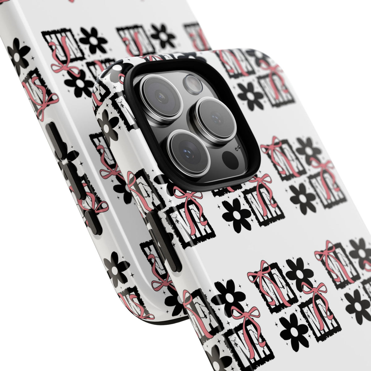 Patterned Tough Phone Case – Floral Gift Box Repeat Design