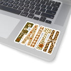 Faith Floral Sticker — Vintage Rustic Fall Floral Lettering Kiss-Cut Sticker
