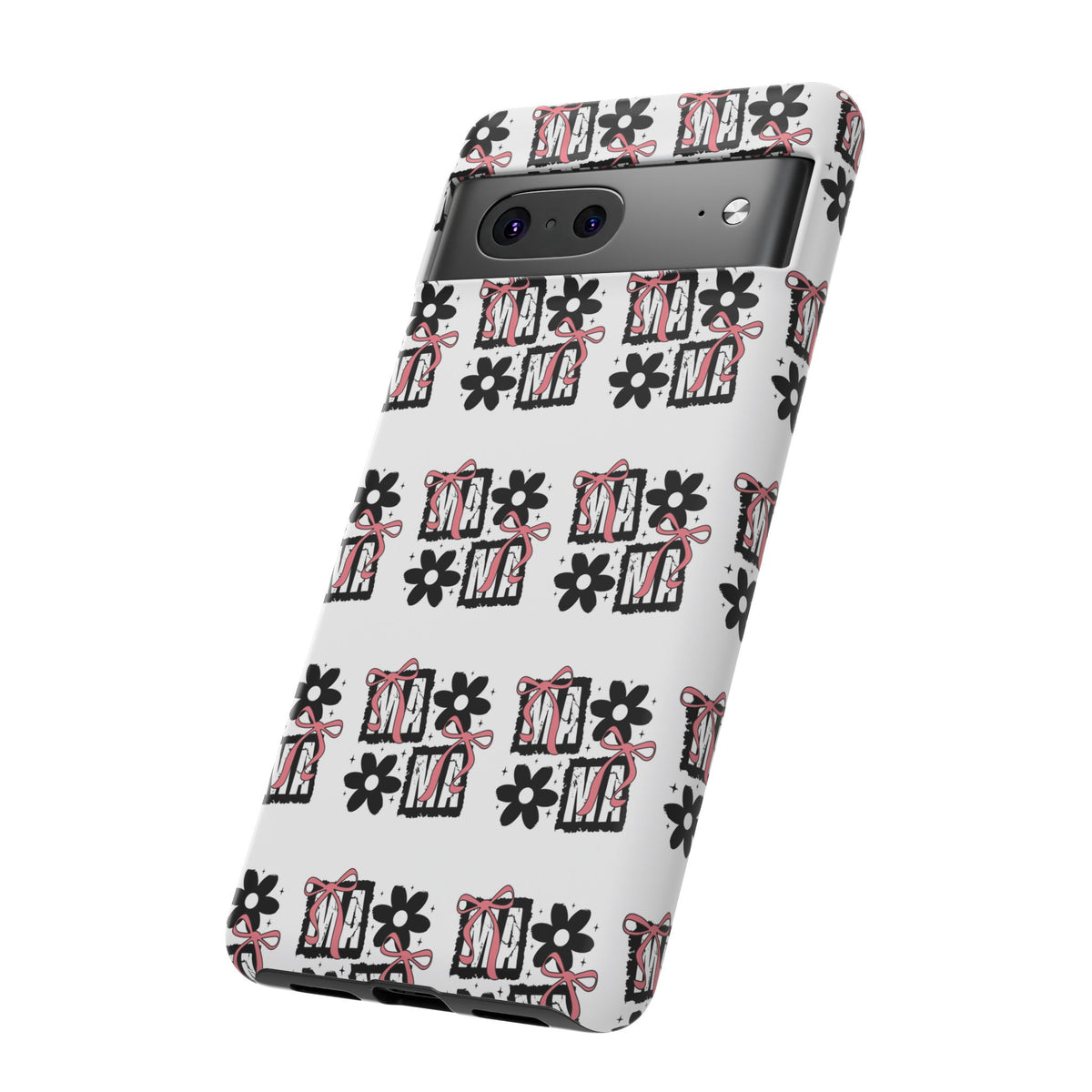 Patterned Tough Phone Case – Floral Gift Box Repeat Design