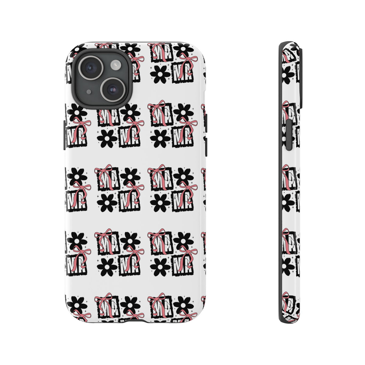 Patterned Tough Phone Case – Floral Gift Box Repeat Design
