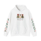 Christmas Tree Hoodie – "Joy to the World" Holiday Pullover with Festive Sleeve Berries